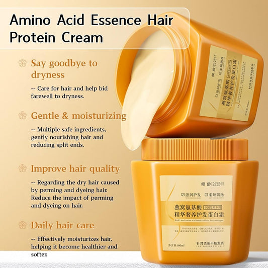 Authentic Amino Acid Protein Hair Mask – Instantly Revive Damaged Hair, Restore Strength & Lasting Shine