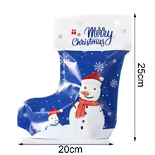 100pcs Christmas Plastic Bag For Tree Candy