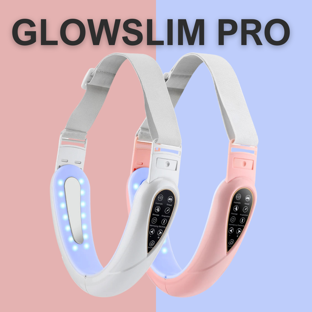 GLOWSLIM PRO – Advanced V-Line Beauty Device with AcuCare EMS Patches | Face Lifting, Slimming & Skin Firming for Face & Body