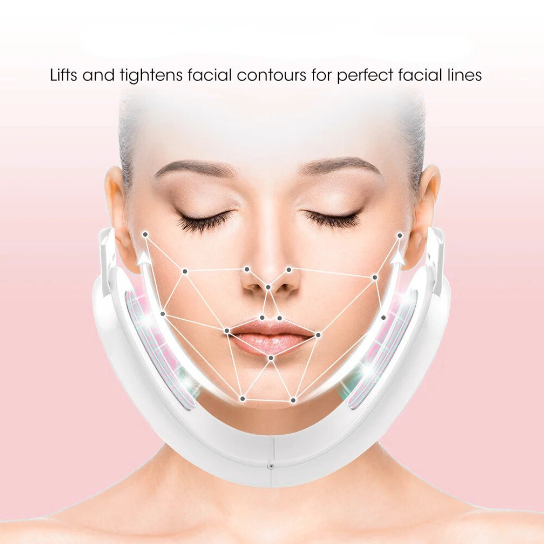 GLOWSLIM PRO – Advanced V-Line Beauty Device with AcuCare EMS Patches | Face Lifting, Slimming & Skin Firming for Face & Body