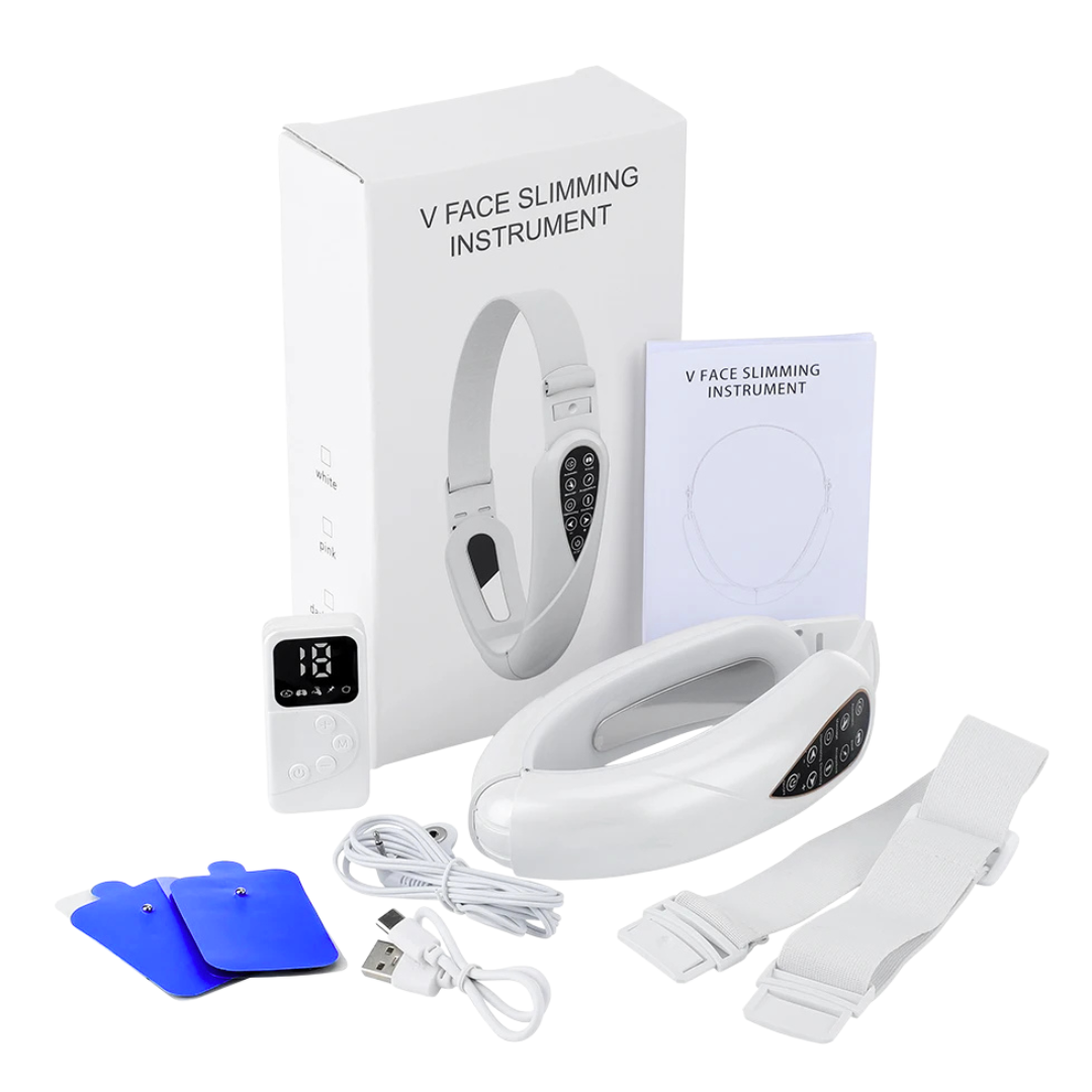 GLOWSLIM PRO – Advanced V-Line Beauty Device with AcuCare EMS Patches | Face Lifting, Slimming & Skin Firming for Face & Body