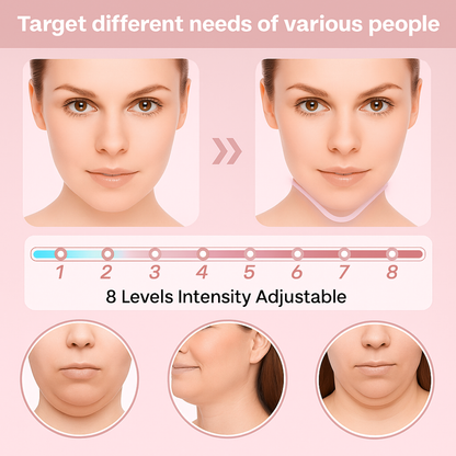 GLOWSLIM PRO – Advanced V-Line Beauty Device with AcuCare EMS Patches | Face Lifting, Slimming & Skin Firming for Face & Body