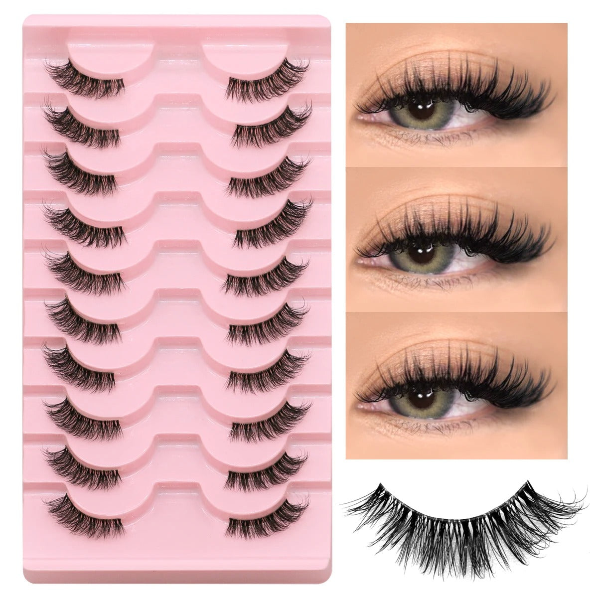 Half Eyelashes Kit – Natural, Lightweight, and Cruelty-Free