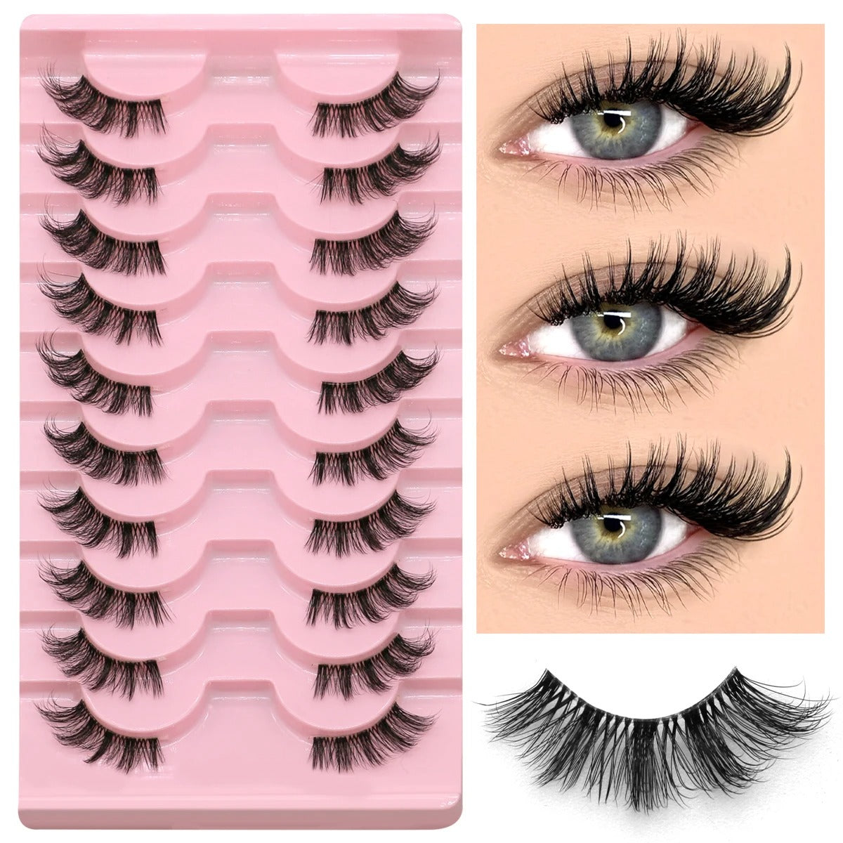 Half Eyelashes Kit – Natural, Lightweight, and Cruelty-Free