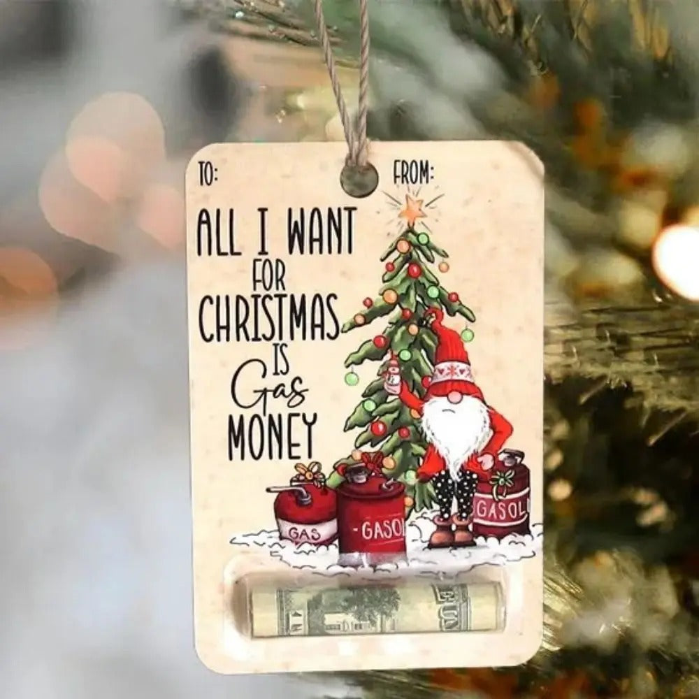 Wooden Christmas Money Holders