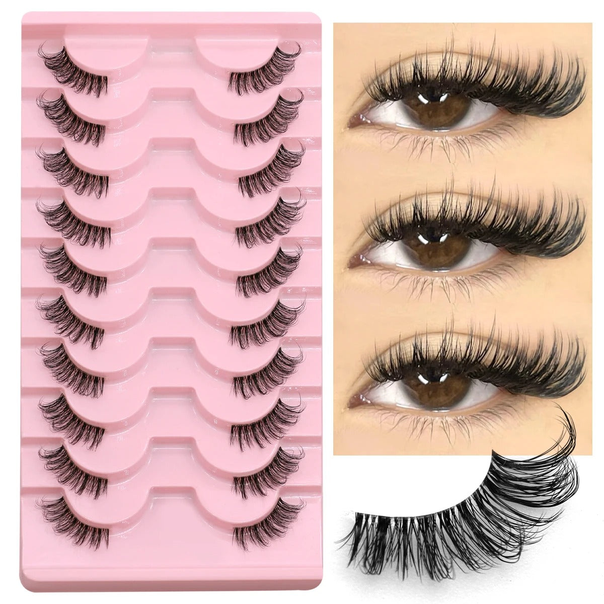 Half Eyelashes Kit – Natural, Lightweight, and Cruelty-Free