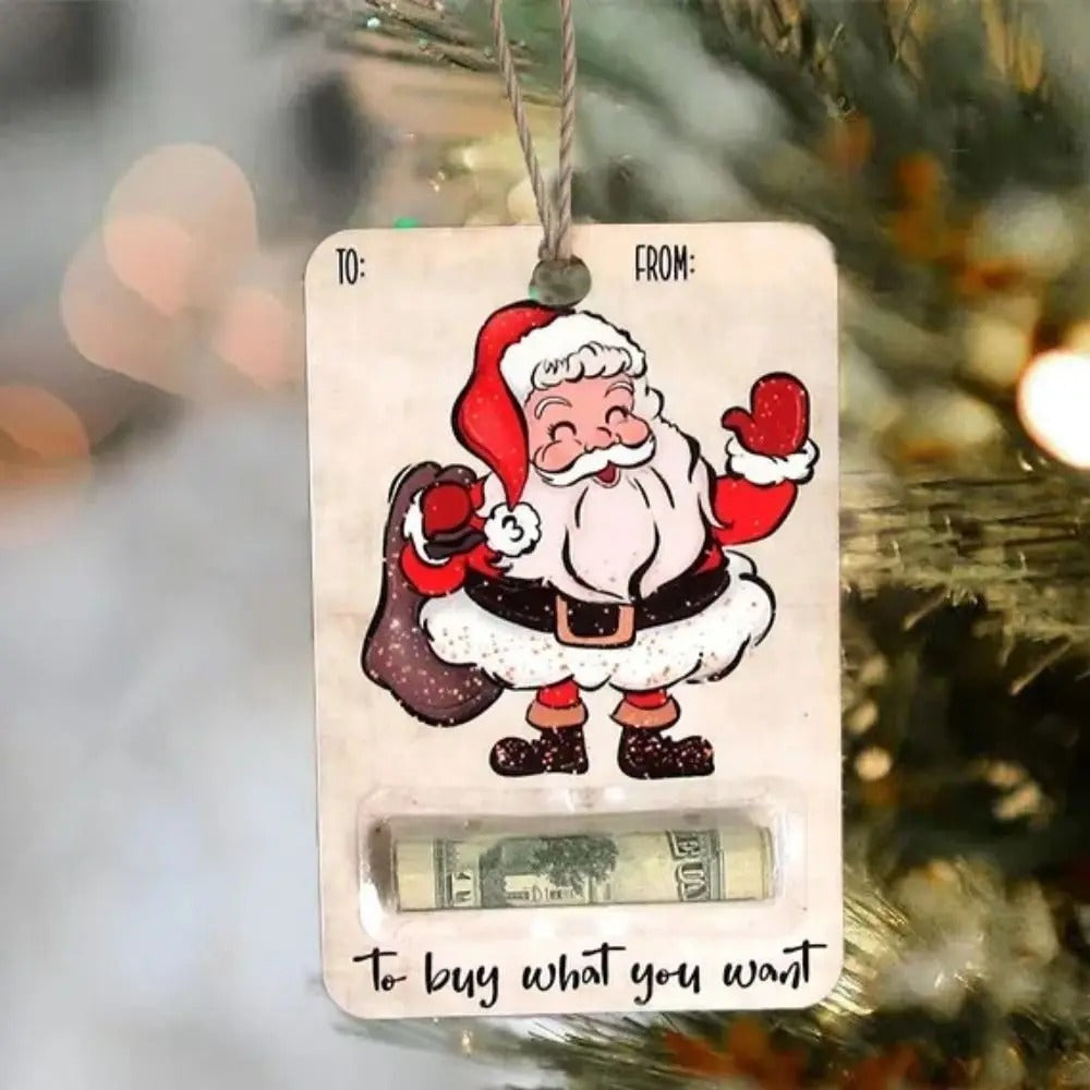Wooden Christmas Money Holders