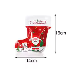 100pcs Christmas Plastic Bag For Tree Candy