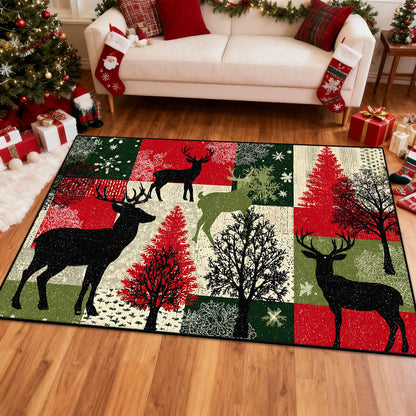 Grid Christmas Rugs