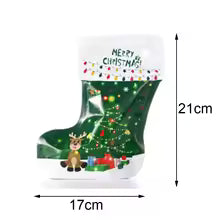100pcs Christmas Plastic Bag For Tree Candy