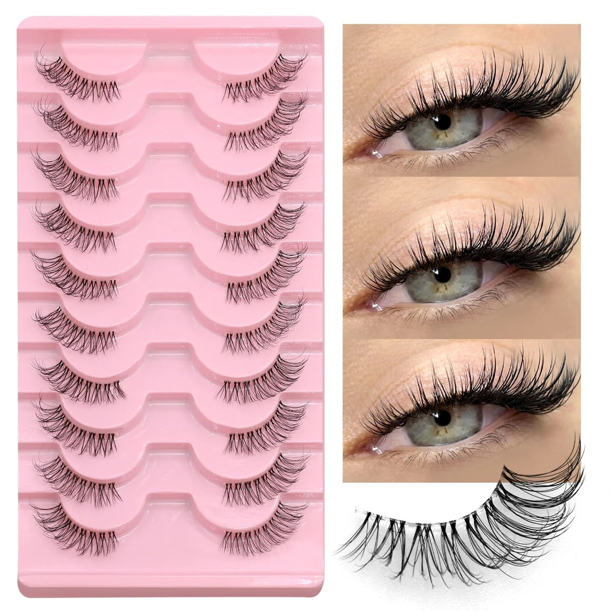 Half Eyelashes Kit – Natural, Lightweight, and Cruelty-Free