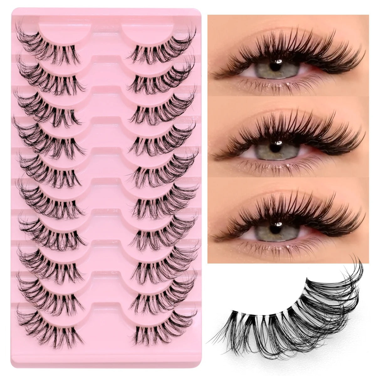 Half Eyelashes Kit – Natural, Lightweight, and Cruelty-Free