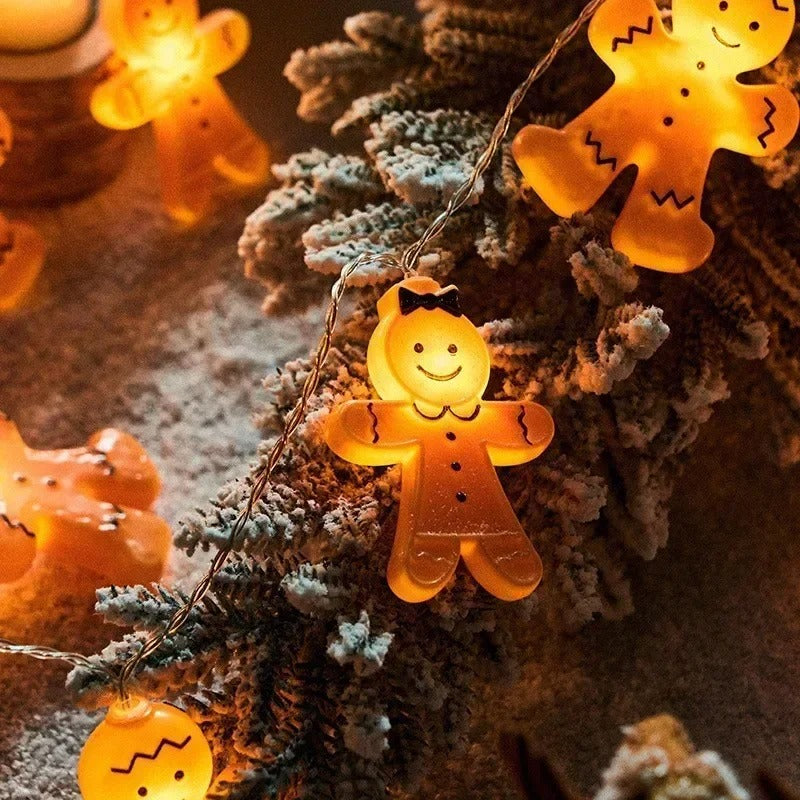 Gingerbread Man String Lights