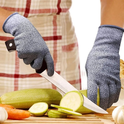 Anti-Cut Resistant Gloves – Level 5 Food-Grade Safety Gloves for Kitchen, Gardening & Industrial Use