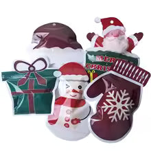 100pcs Christmas Plastic Bag For Tree Candy