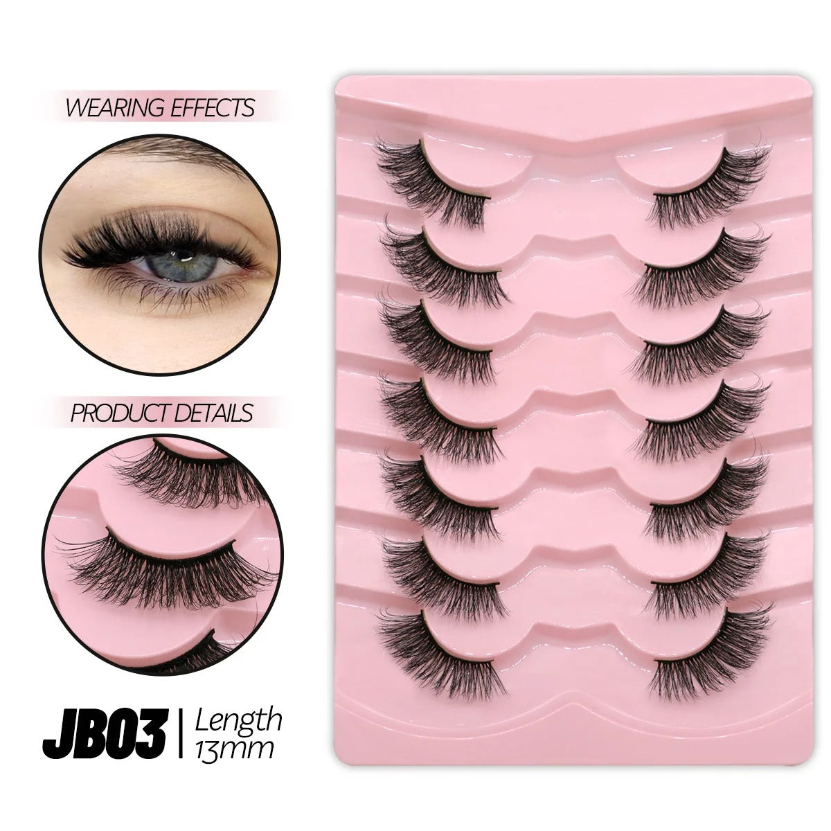 Half Eyelashes Kit – Natural, Lightweight, and Cruelty-Free