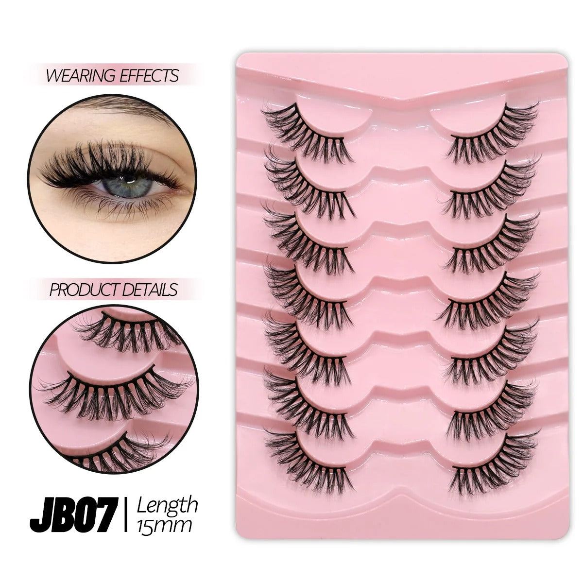 Half Eyelashes Kit – Natural, Lightweight, and Cruelty-Free