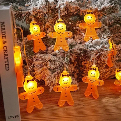 Gingerbread Man String Lights