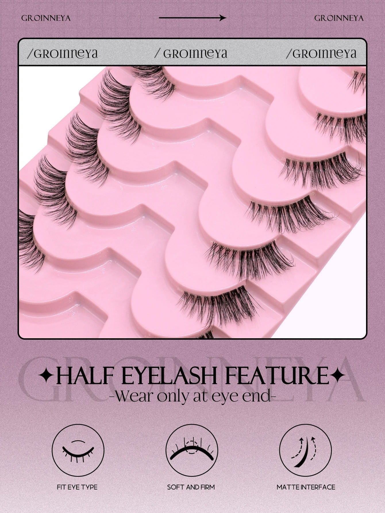 Half Eyelashes Kit – Natural, Lightweight, and Cruelty-Free
