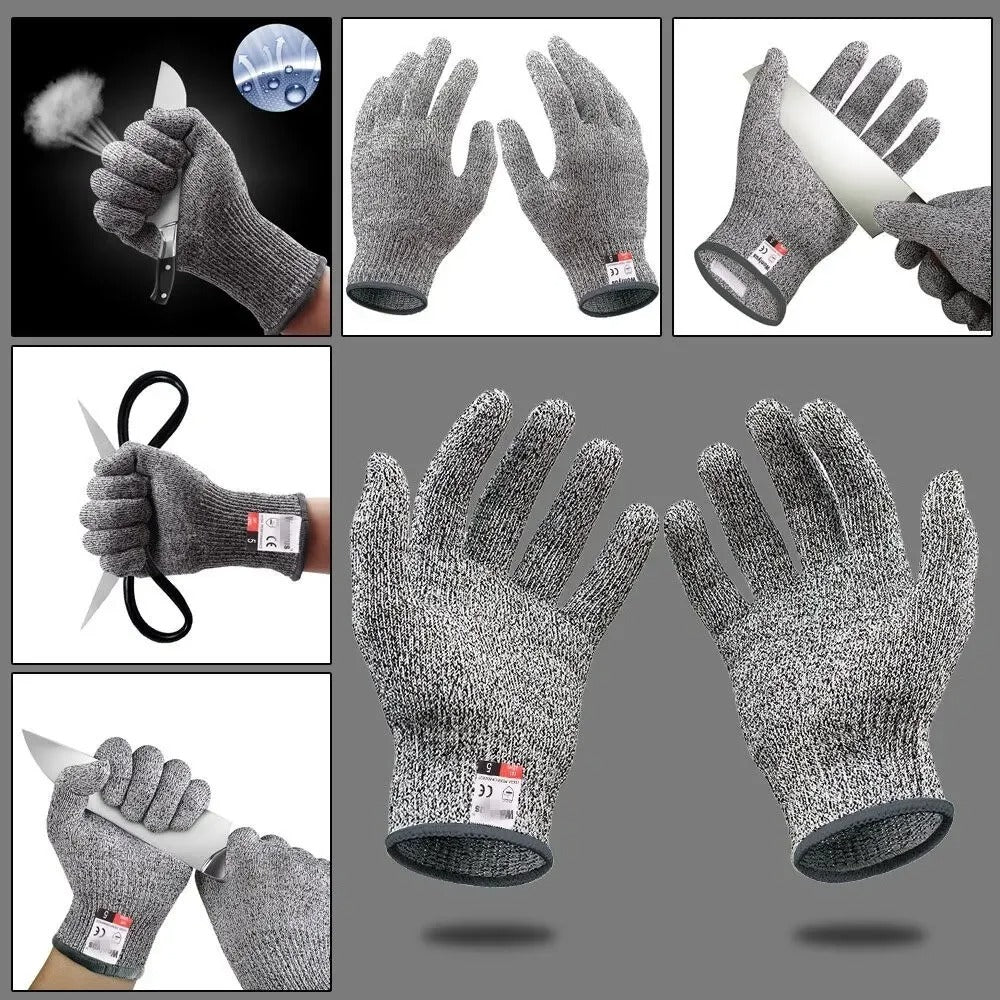 Anti-Cut Resistant Gloves – Level 5 Food-Grade Safety Gloves for Kitchen, Gardening & Industrial Use