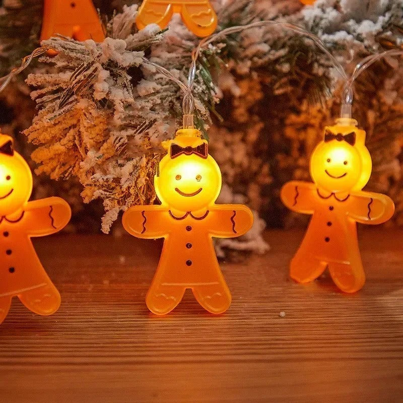 Gingerbread Man String Lights