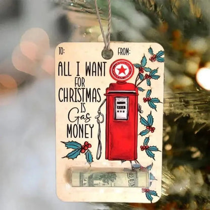 Wooden Christmas Money Holders