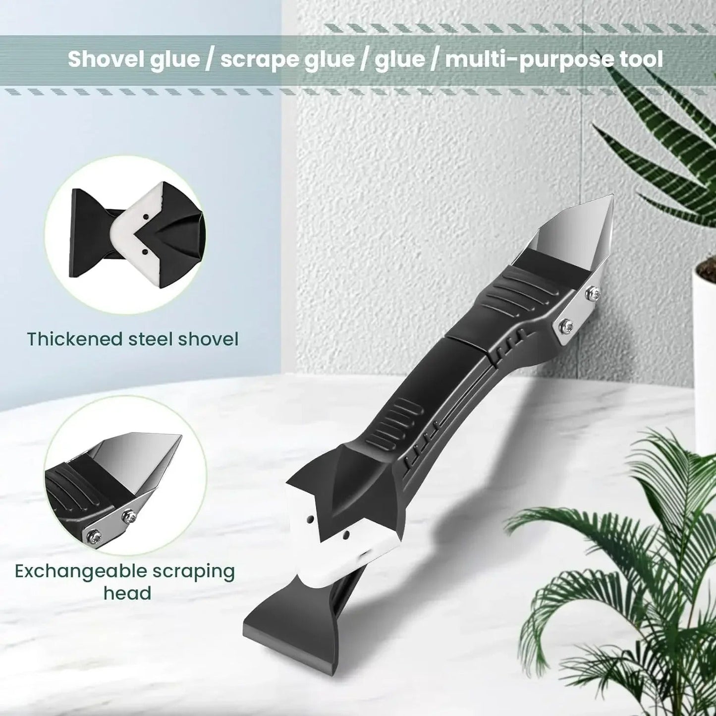 9-in-1 Silicone Caulking Tool Set – Caulk Scraper, Sealant Remover & Smoother