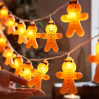 Gingerbread Man String Lights