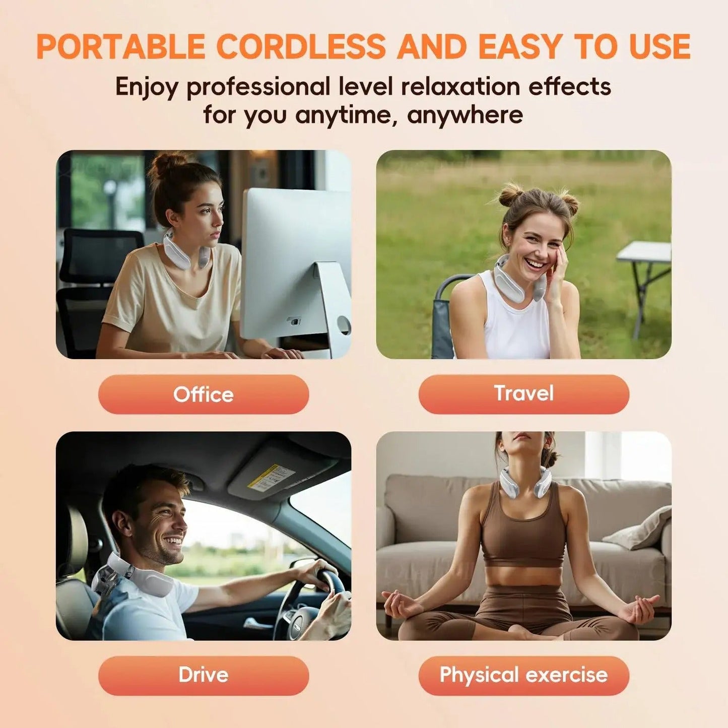 Electric Neck & shoulder Massager with TENS Therapy