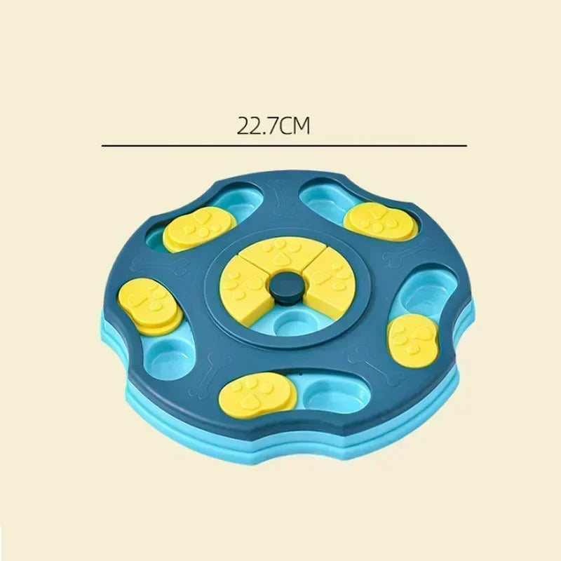 Interactive Slow Feeder Dog & Cat Puzzle Bowl – Non-Slip IQ Training Food Dispenser