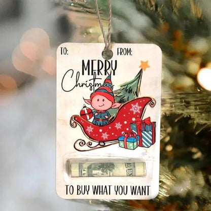 Wooden Christmas Money Holders