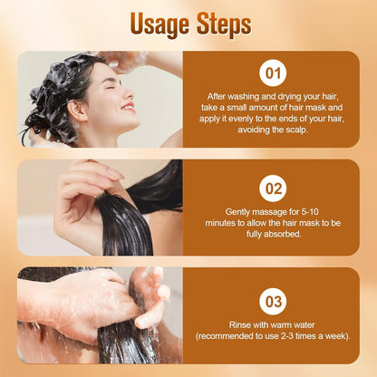 Authentic Amino Acid Protein Hair Mask – Instantly Revive Damaged Hair, Restore Strength & Lasting Shine